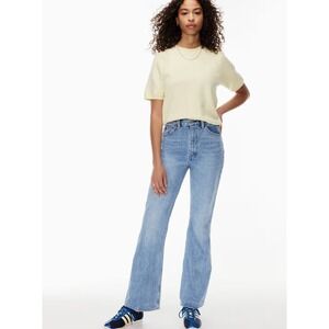 Denim Forum Jeans Wome 26 The Marlene '60s High Rise Flare 30L Boho Stretch